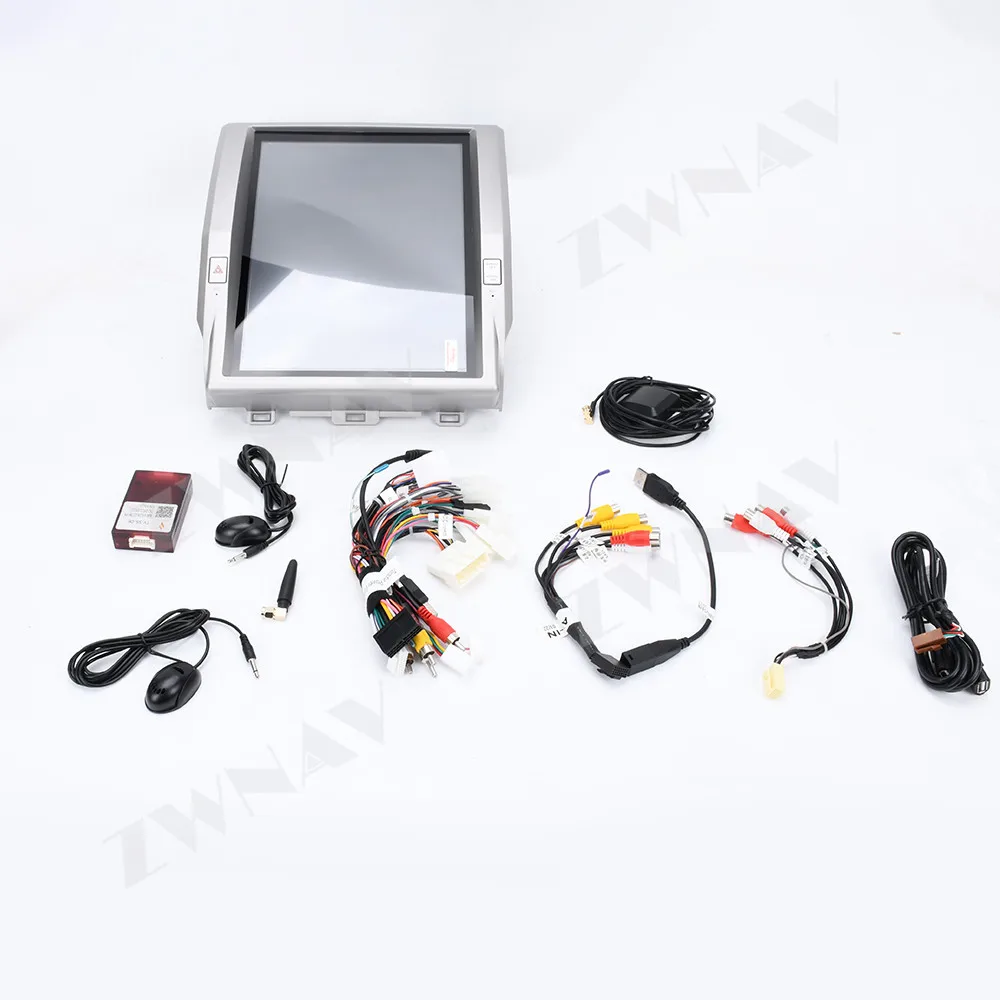 ZWNAVUpgrade 12.1 Inch Display Multimedia Radio For Toyota Tundra 2011-2018 car Auto AC Android GPS Player Head Unit Carplay