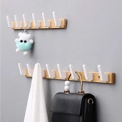 Bamboo Solid Wood Hanging Clothes Hook Wall Hanging Clothes Hanger Living Room Furniture Foyer Bedroom Wall Door Coat Racks