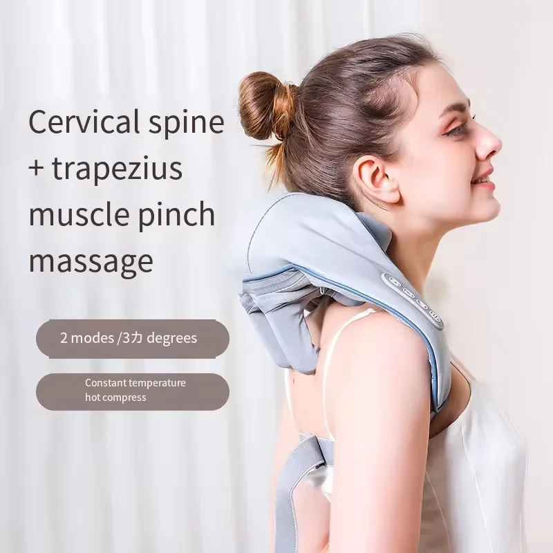 Wireless Shiatsu Kneten Relief Schulter für Auto Reise Nacken Rücken Körper Heizung Massage gerät