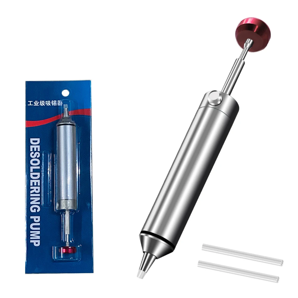 Aluminium desoldeerpomp Zuig Tin Gun Soldeer Sucker Pen Krachtig vacuümijzer Lassenreparatietool voor elektronische componenten - afbeelding 1