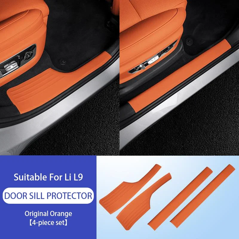 For Ideal Li Lixiang L9 L8 L7 L6 Threshold stickers welcome pedals protective strips leather interior modification Auto Parts