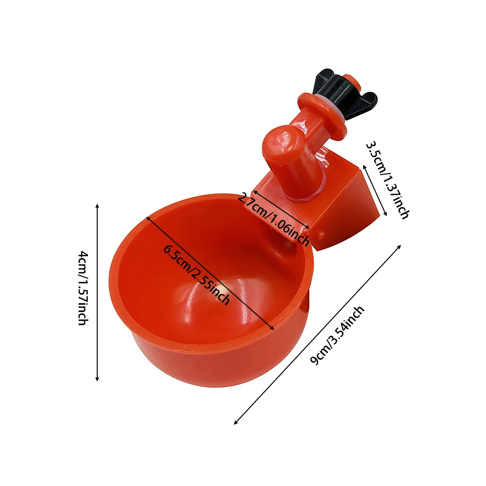 Automatic Poultry Drinker Bowl Chicken Bird Water Cups Duck Drinking Machine Hanging Drinking Bowls Water Dispenser