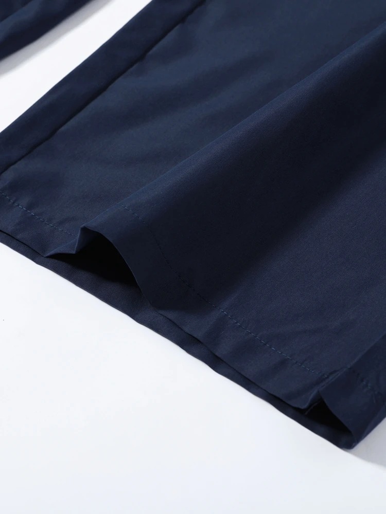 Elegante Damen-Hosenanzüge mit Revers: Oversized Hemd, Langarm-Bluse mit Knopfleiste, Weite Hose, Schickes Einfarbiges Outfit – Detail 10