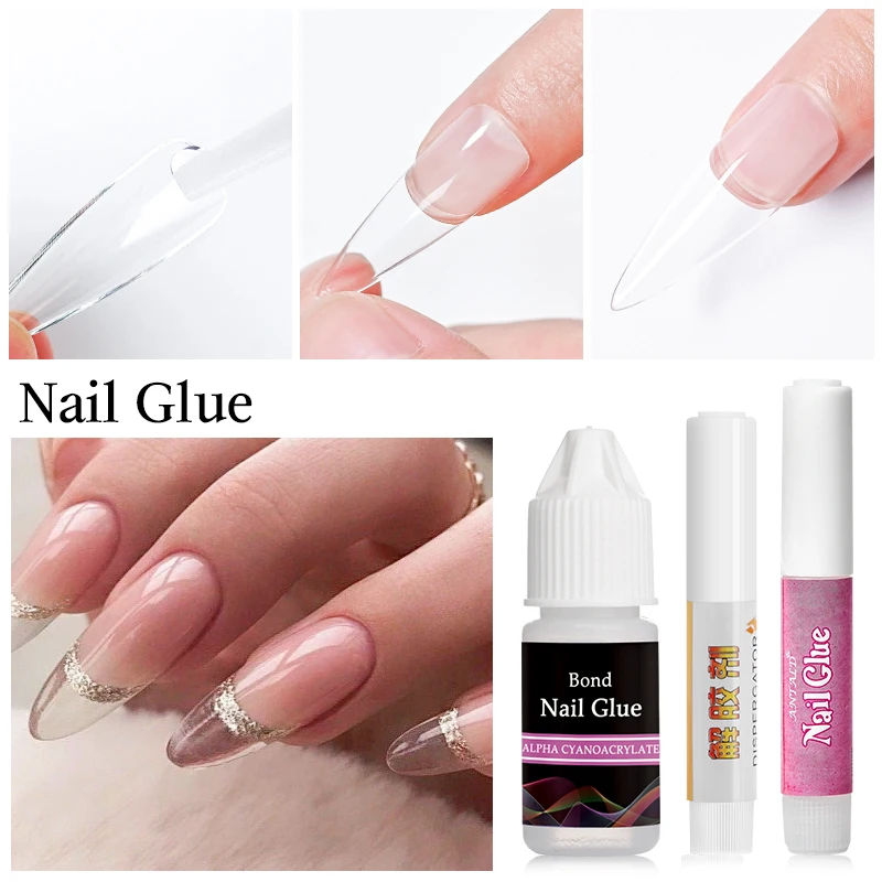 1/2/3g Bond Nail Glue Fast-Dry Adhesive Acrylic Art False Tips 3D Decoration Nail Tips Nail Rhinestone Glue Adhesive Tools