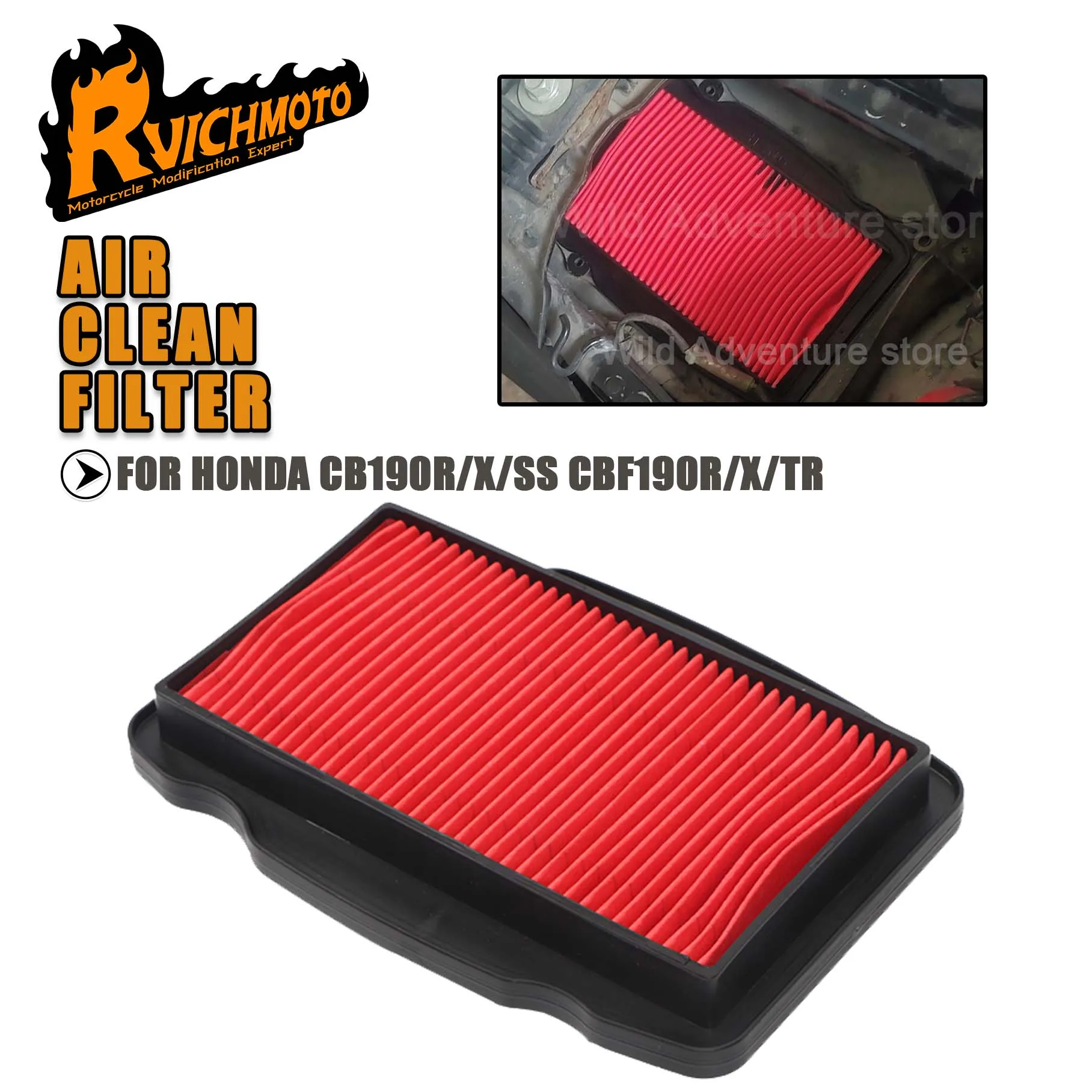 CB190 R X SS Air Intake Filter For HONDA CBF190R CBF190X CBF190TR CB 190R 190X 190SS CBF 190TR Engine Purification Clean Element