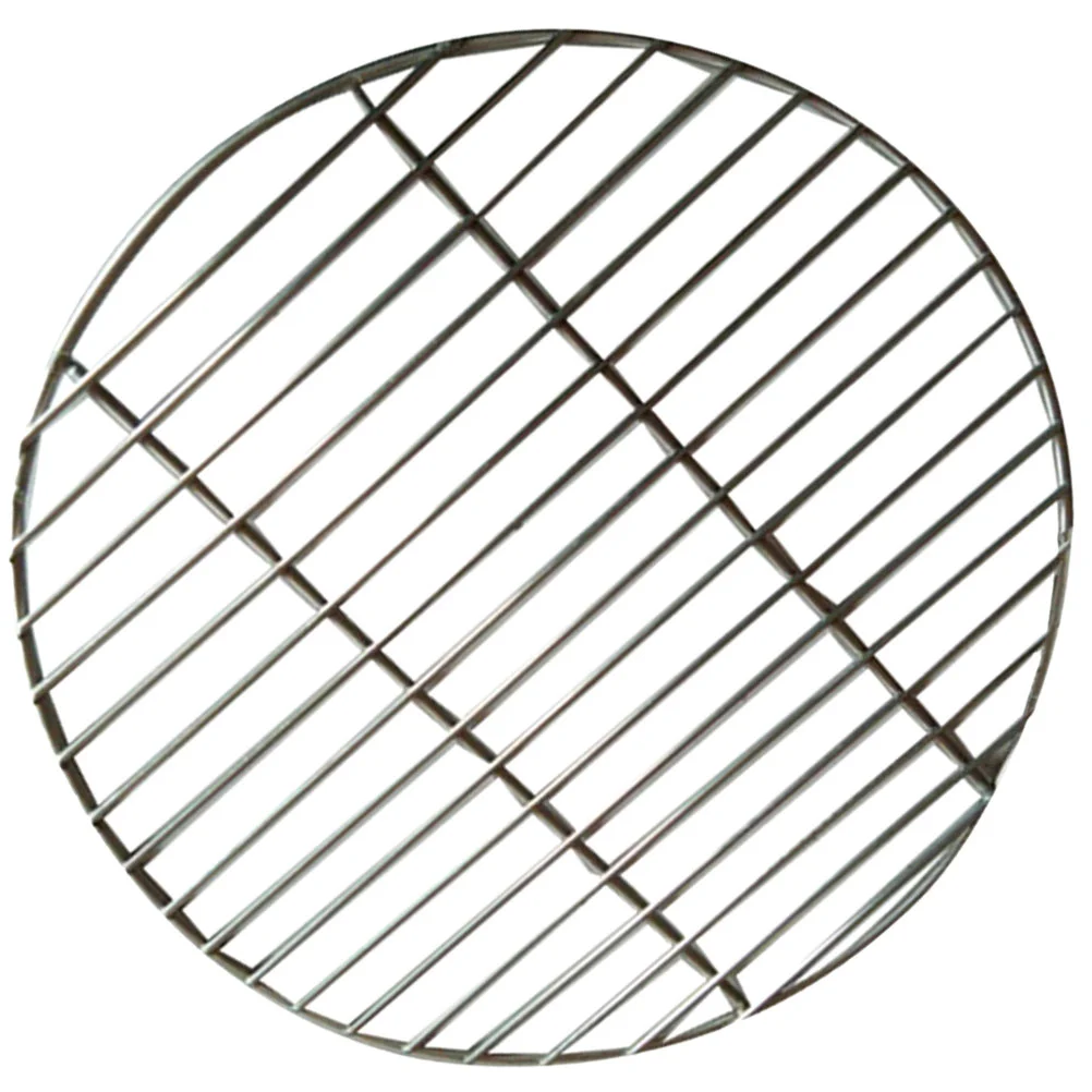 

Barbecue Round Grill Grate 10 BBQ Net Camping Stainless Steel Mesh Outdoor Griddle