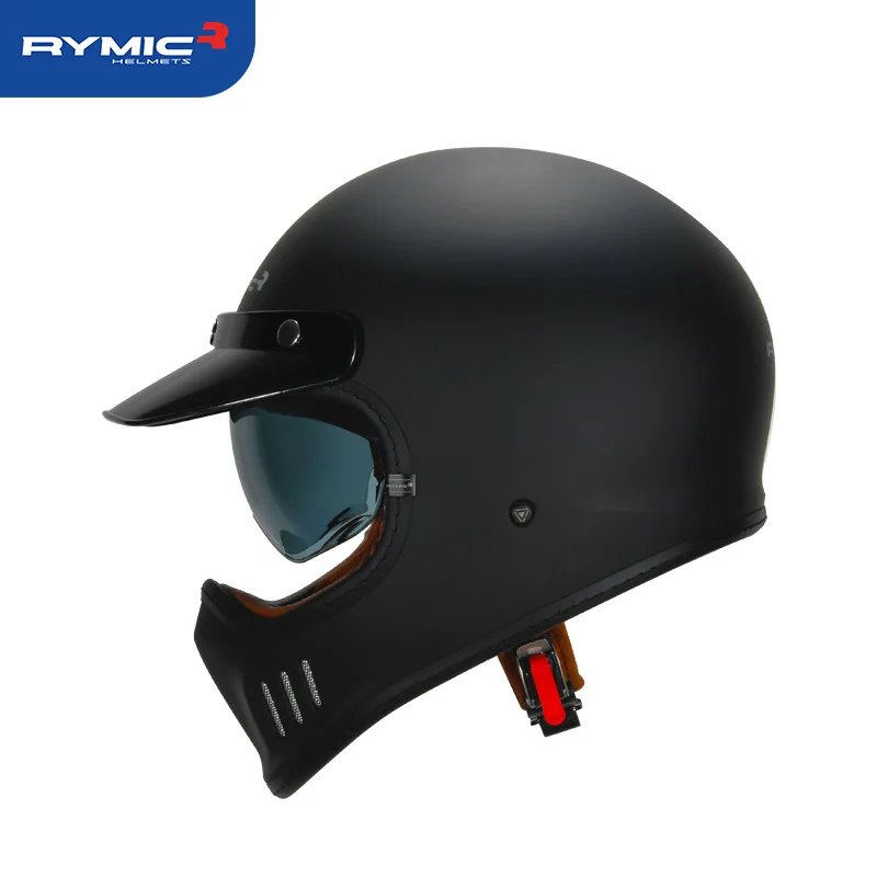 

RYMIC Helmet-covered Rambler Retro Helmet For Harley Motorcycle Helmet for Men and Women Motorcycle Personality Motorcycle