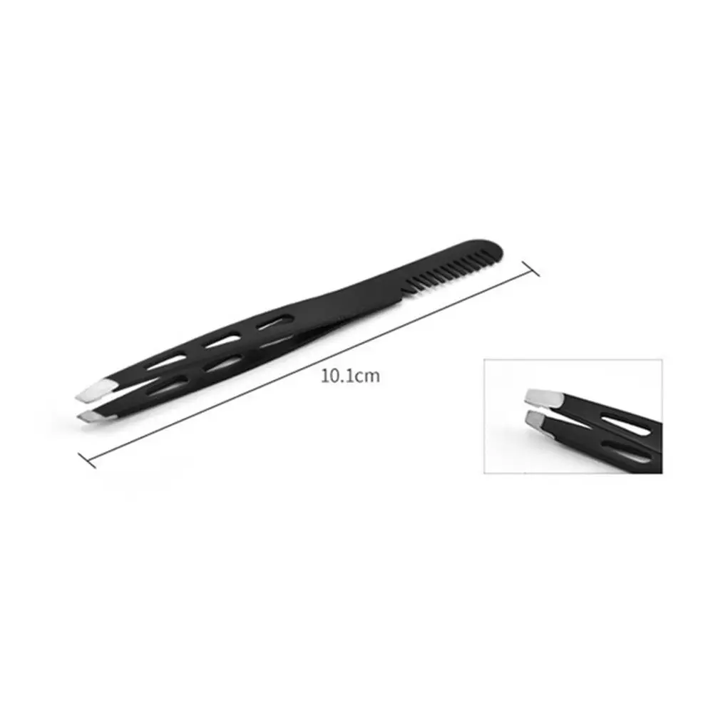 Strumenti per il trucco di qualità Clip per sopracciglia smussata Pinzette per barba Pinzette per infilare Pinzette per sopracciglia Clip Strumenti per bellezza per sopracciglia Pettine per ciglia