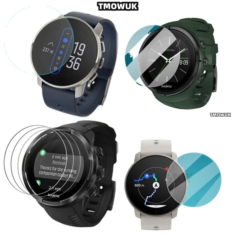 Protector de Pantalla de Vidrio Templado 9H HD Antirrayas para Relojes Inteligentes Suunto 5 7 9 Peak Pro Race S 45mm 49mm OCEAN Traverse Alpha