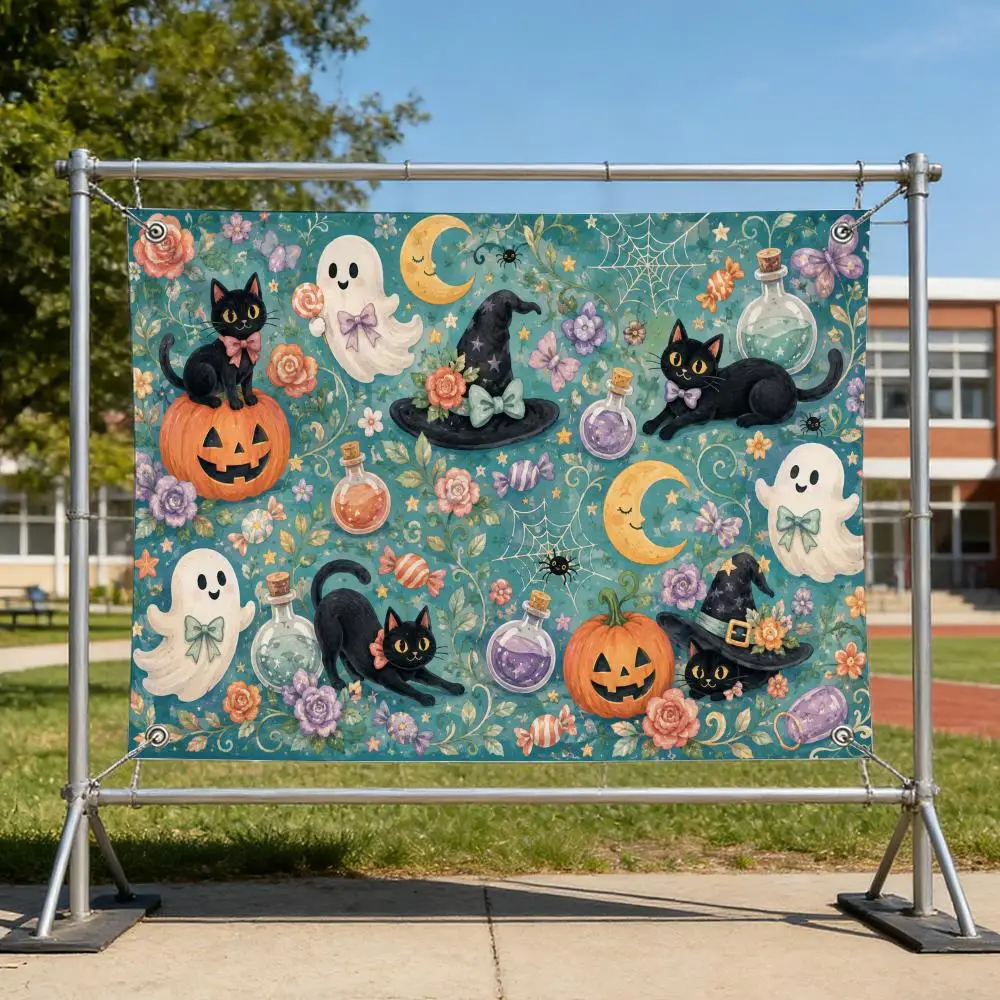 Sweet Halloween Magic Garden Series Flags Specialized for indoor and outdoor home decorations, outdoor camping, and bar parties