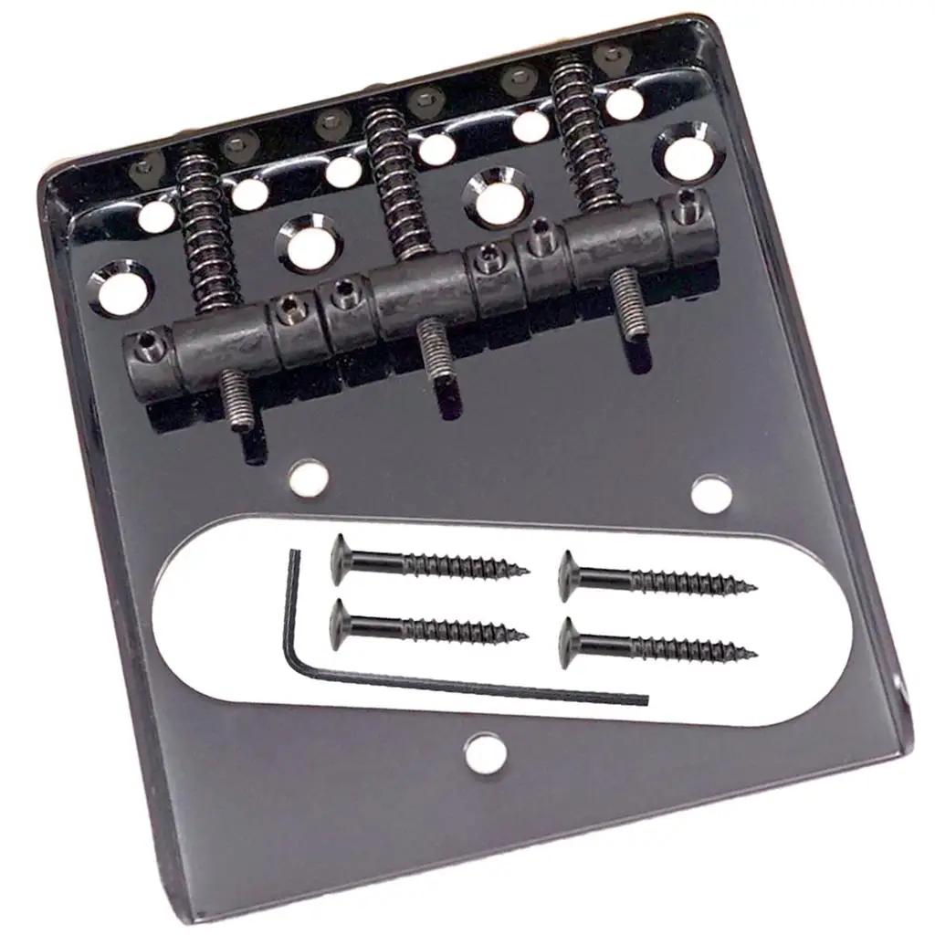 Puente de 3 monturas de metal con orificio para pastilla de bobina única para piezas de guitarra TL
