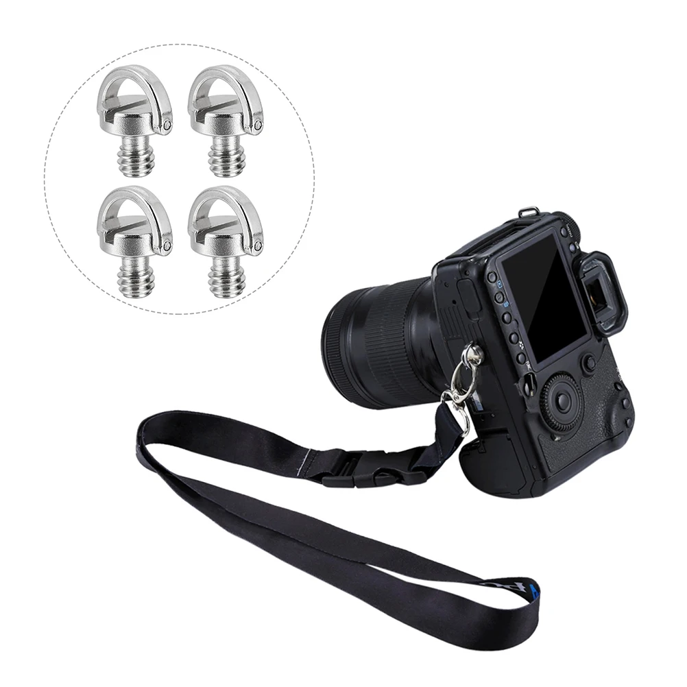 

4pcs Camera Screw Quick Release Plate Tripod Mounting Screws Replacement Durable Rustproof for Tripods Monopods Ball Heads