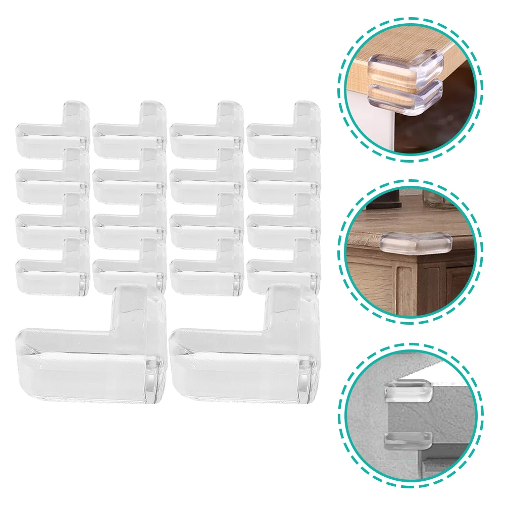 

18 Pcs Table Anti-collision Stickers Baby Corner Protector Pvc Protectors for Furniture Protection Guard