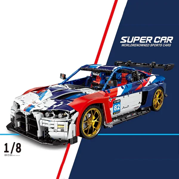 4556PCS City Technica M4 Poweful Supercars Building Blocks MOC JD040 World Famous Racing Sports Car M4 Model Toys Gift for Kids