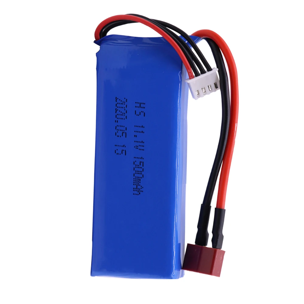 11.1V 1500mAh akumulator Lipo do modeli WLtoys V950 RC samolot części zamienne do helikopterów 11.1V akumulator Lipo T Plug 3S