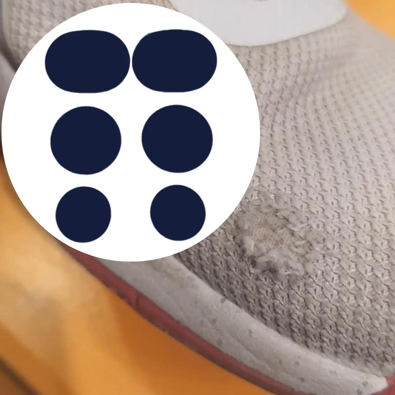 6pcs Self Adhesive Repair Patch For Shoes Heel Wear Hole Wear Sports Shoes Patch Back Pad Anti Wear Shoe Patches for Toe Holes