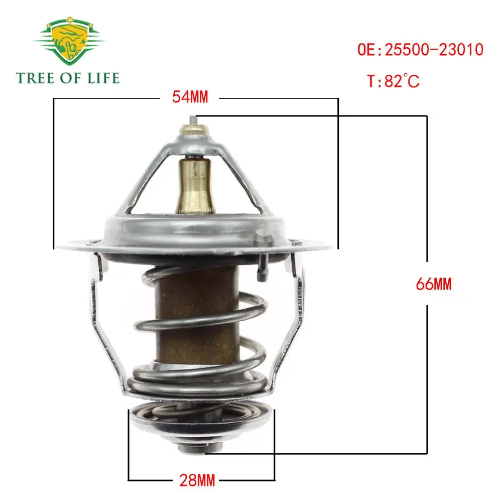 Engine Coolant Thermostat 25500-23010 For Kia Sportage Optima Forte Tucson Hyundai Santa Fe Sonata Accent 2550023001 25500 23001