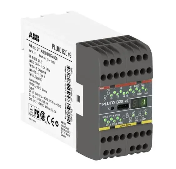 

2025.4Original ABB Safety Relay PLUTO B20 V2 2TLA020070R4600