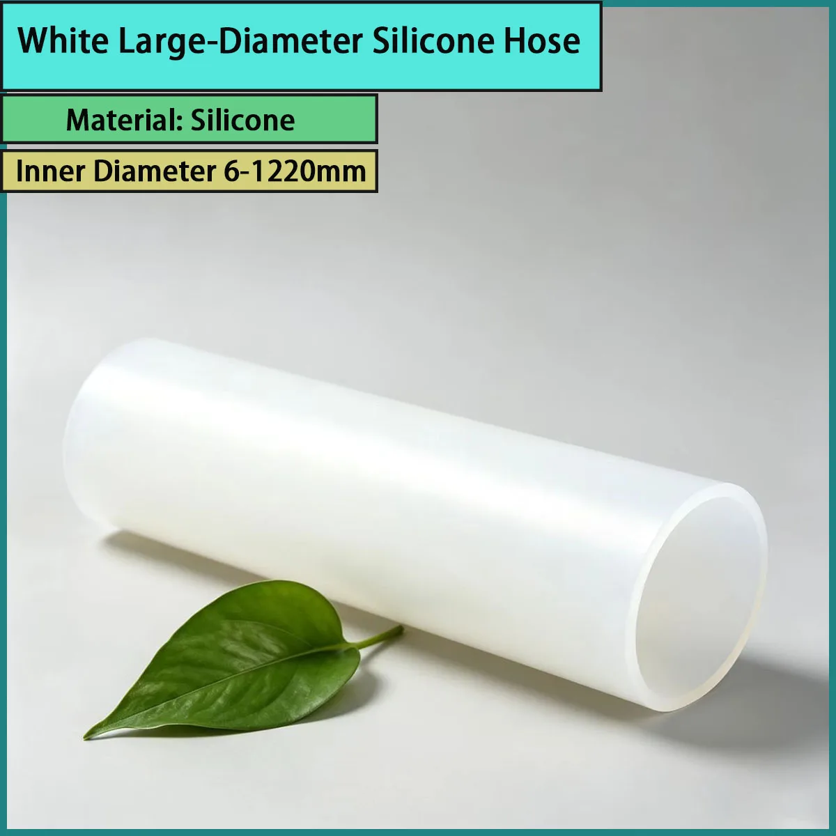 White large-diameter silicone hose with an inner diameter of 6-1220mm is used for food, medicine, etc