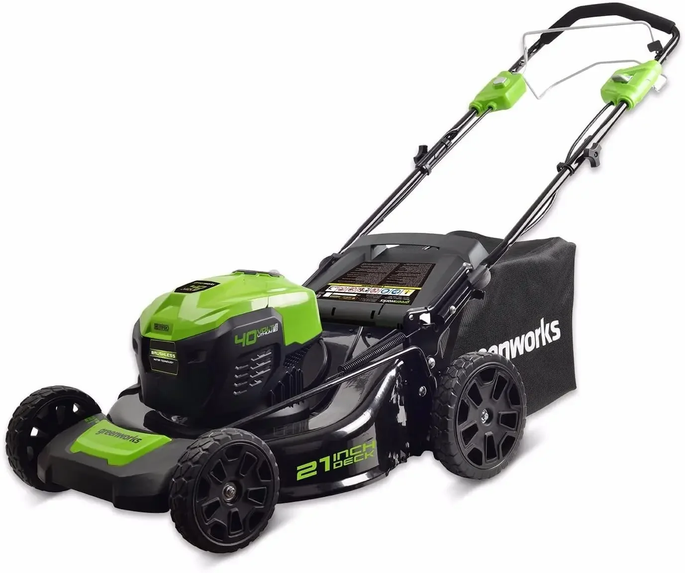 

Greenworks 40V 21 inch Self-Propelled Cordless Lawn Mower, Battery Not Included MO40L02