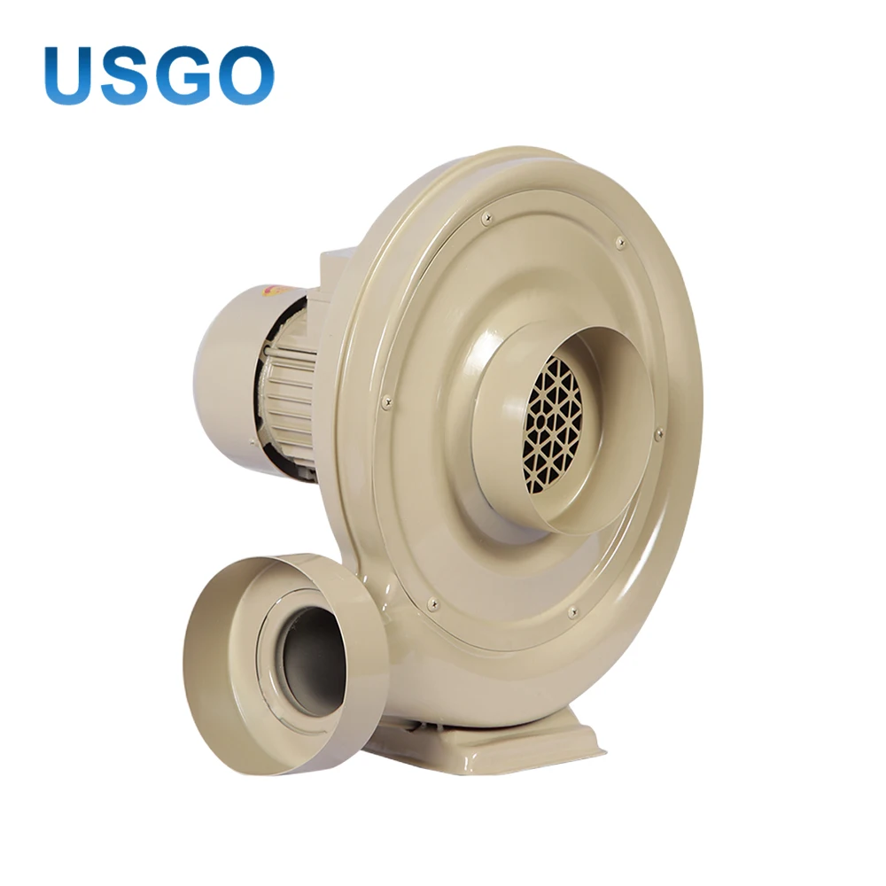 USGO 220V 750W Low Noise Centrifugal Air Blower Exhaust Fan Medium Pressure for CO2 Laser Engraving Cutter