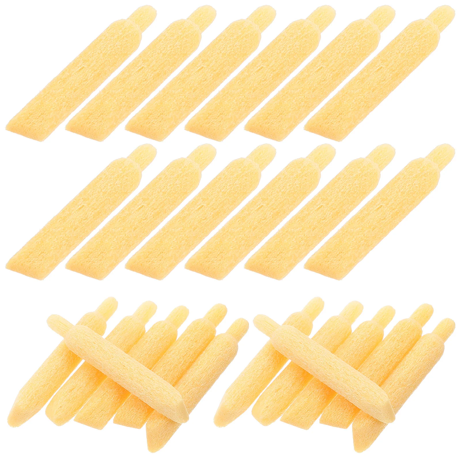 

50 Pcs Key Fob Soft Marker Pen Markers Marking Refill Nibs Universal Point Yellow Acrylic Replacement for Paint Pens