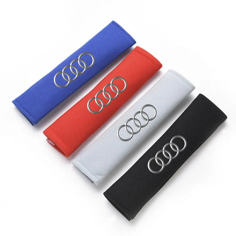 2Pcs High Quality Car Seat Belt Protection Shoulder Pad Cover For Audi Sline A3 A4 A5 A6 A7 A8 Q3 Q7 Q5 Q8 Car Accessories view 3