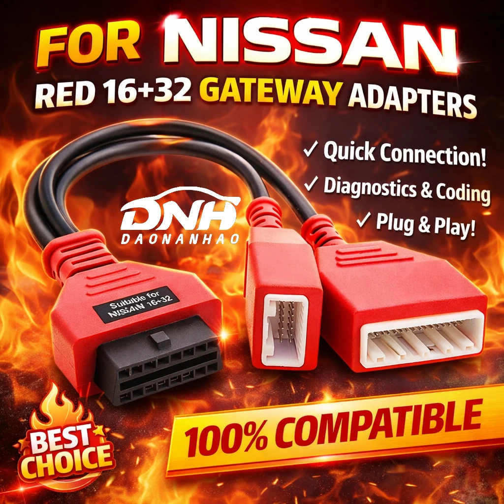 16+32 Gateway OBD2 Adapter Cable for Nissan Bypass SGW No Password Required Compatible with Autel IM508 IM608