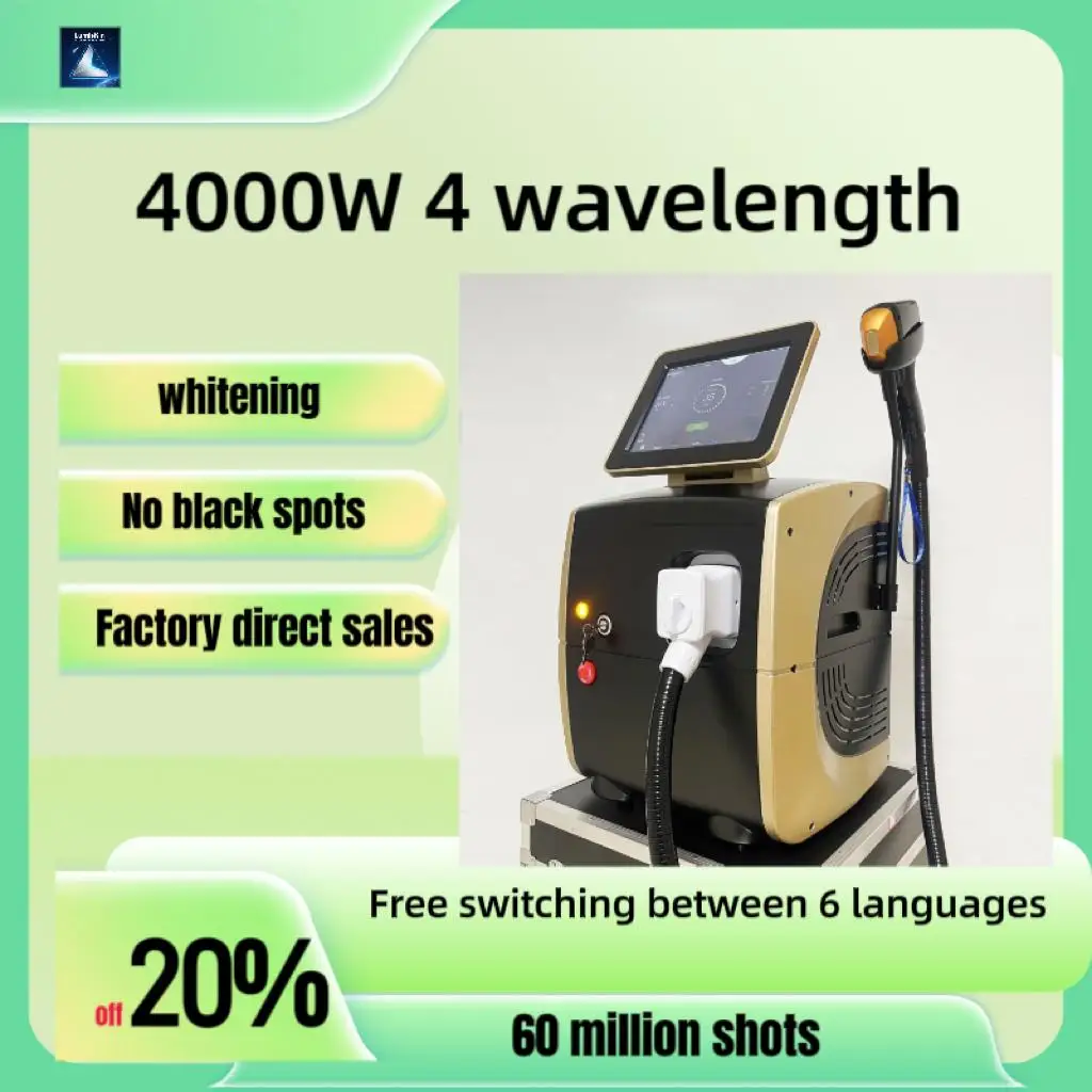 

Multi-Wavelength High-Speed 4000W Hair Removaltiktok Viral Hair Remover Skin Tone Sensor Safety