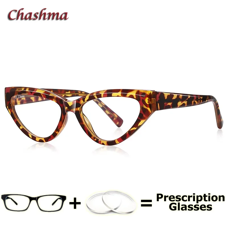 

Chashma женские очки по рецепту линзы оптическая близорукость анти-синие очки для девочек маленькие прогрессивные очки «кошачий глаз» женские