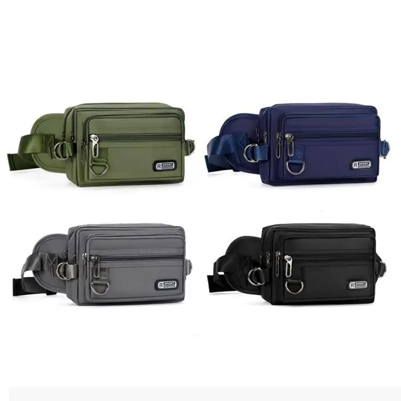 

Поясные сумки, мужская модная сумка через плечо для работы на открытом воздухе, износостойкая и водонепроницаемая сумка для телефона из ткани Оксфорд для бега