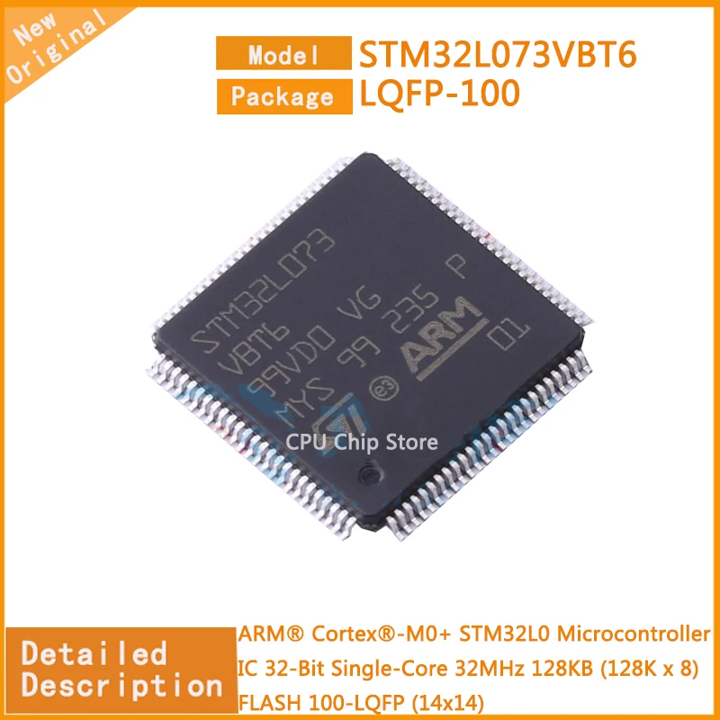 5Pcs/Lot  New Original  STM32L073VBT6  STM32L073   Microcontroller IC 32-Bit Single-Core 32MHz 128KB (128K x 8) FLASH 100-LQFP