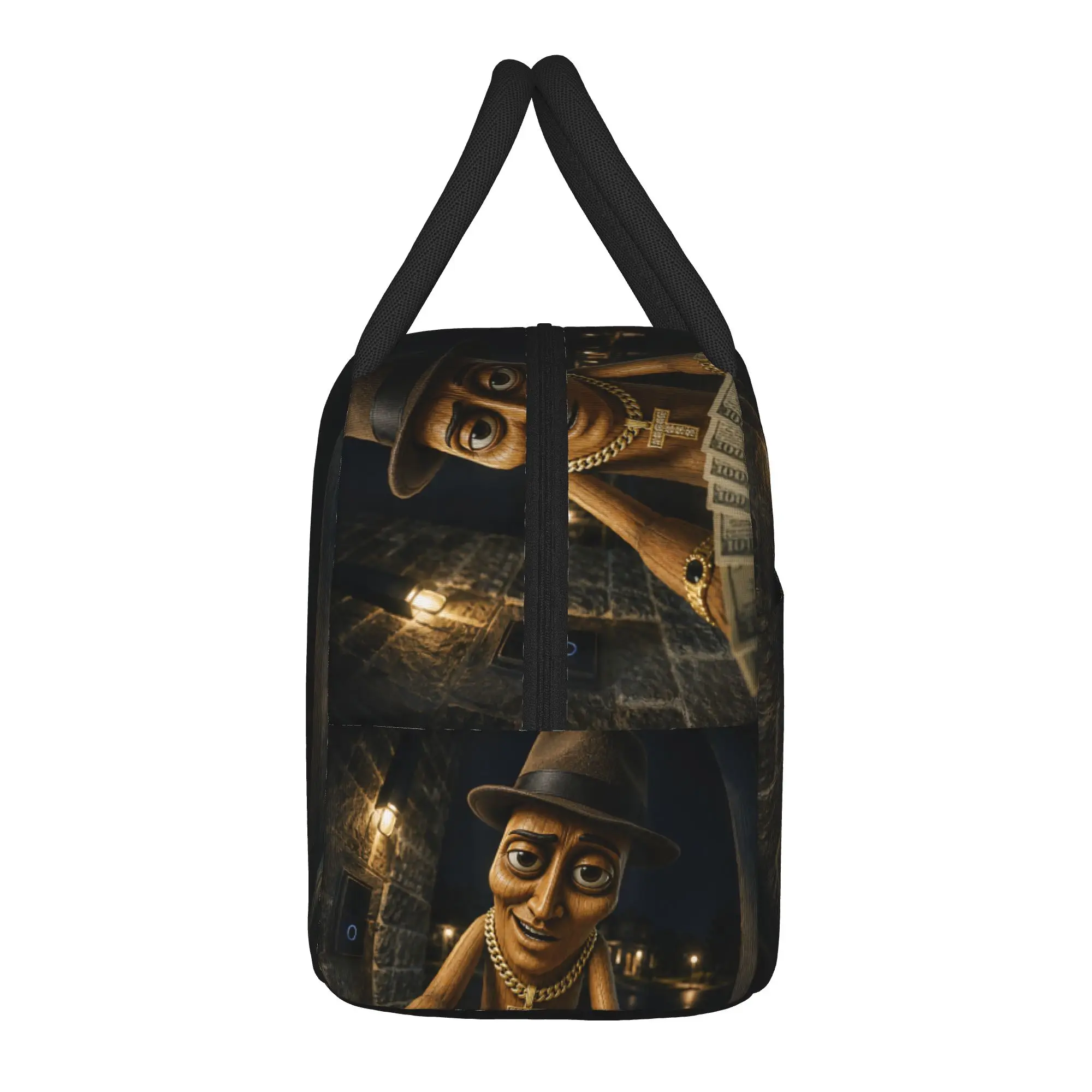 There is Motion At Your Front Door Tung Tung Tung Sahur Meme Lunch Bag Lunch Box Fashion Travel Cooler Bag Thermal Lunch Bags