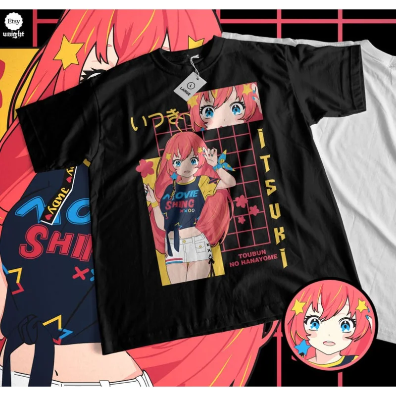 Itsuki Nakano T-shirt Hot Nakano Itsuki 5-toubun no Hanayome Gift Shirt