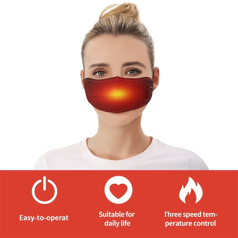 Almofada de nariz de compressa quente-massageador de vibração, terapia aquecida alívio da dor, rinite, nariz maluco, alergia nasal 3 configurações de temperatura/temporizador