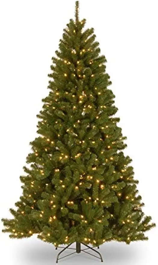 Artificial Full Christmas Tree, North Valley Spruce, Dual Color LED Lights, Includes Stand, 7.5 Fe