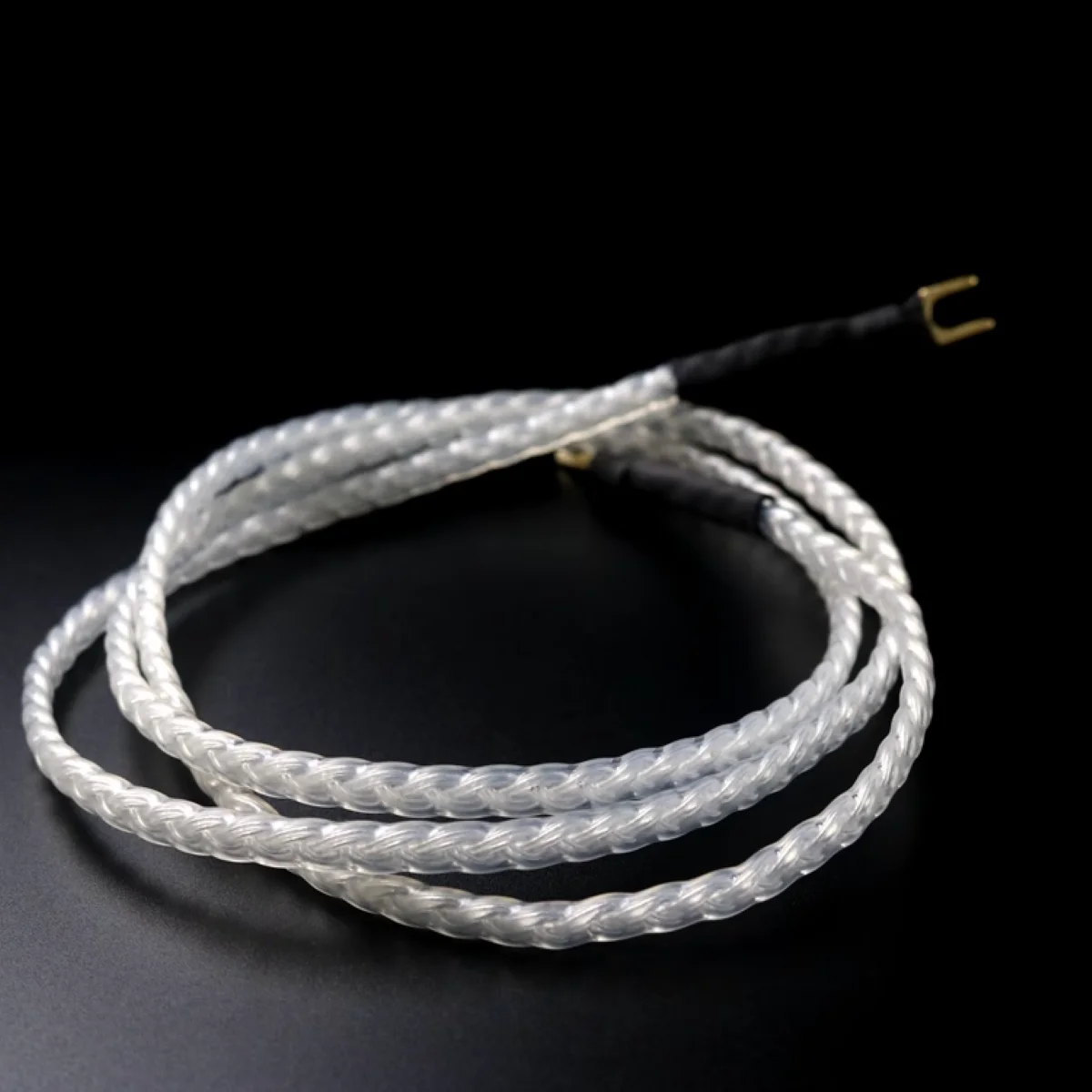 6-Core Pure Silver LP Phono Amplifier Grounding Cable, Specialized Audio Signal Cable, Audio Grounding Cable, Y-Shaped