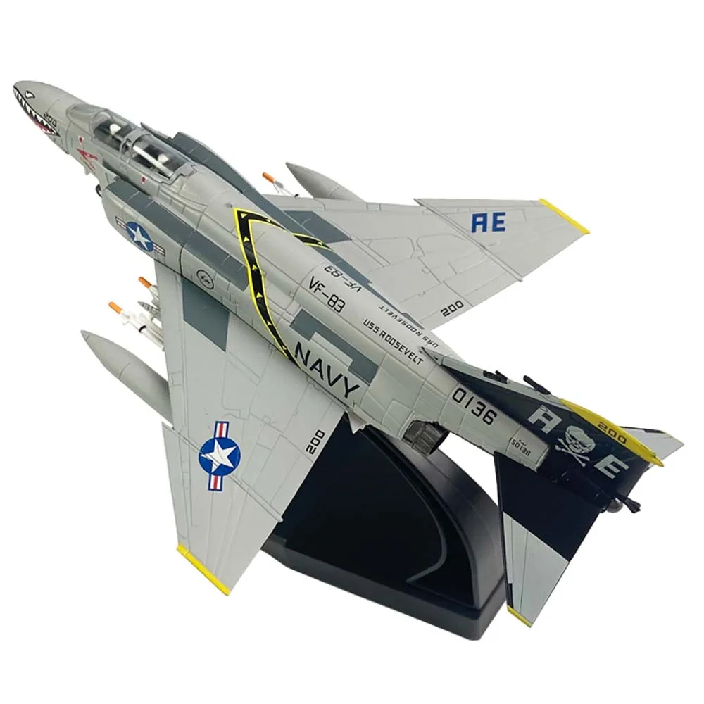 

1:100 1/100 Scale US F4C F-4 Phantom Ⅱ VF-84 Fighter Diecast Metal Airplane Plane Aircraft Model Collection Gift Toy