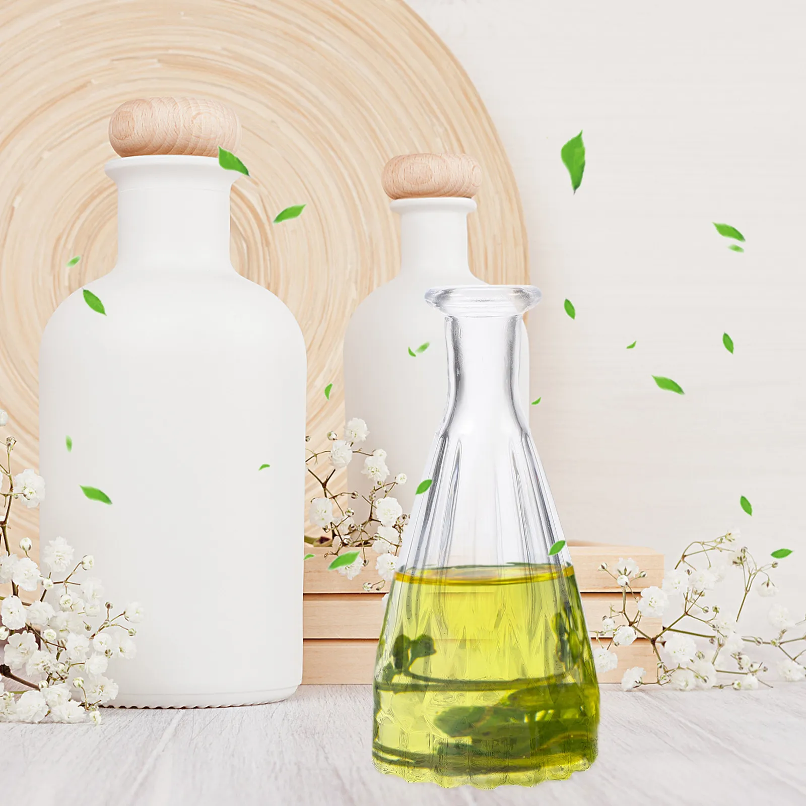 

Набор из 1 простой стеклянной вазы для цветов, прозрачная бутылка для ароматерапии, для искусственных цветов, для свадебных композиций, украшения стола, домашнего декора