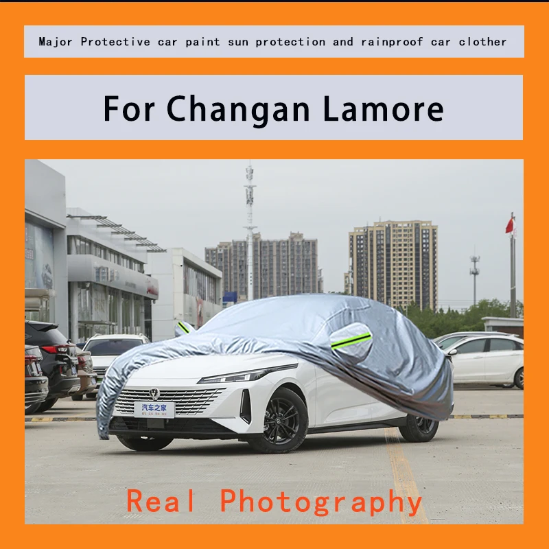 

﻿﻿For Changan Lamore Camaro Car Covers Outdoor Waterproof Dustproof Sun Rain Snow Protection Thick Oxford Cloth Full Outer Cov