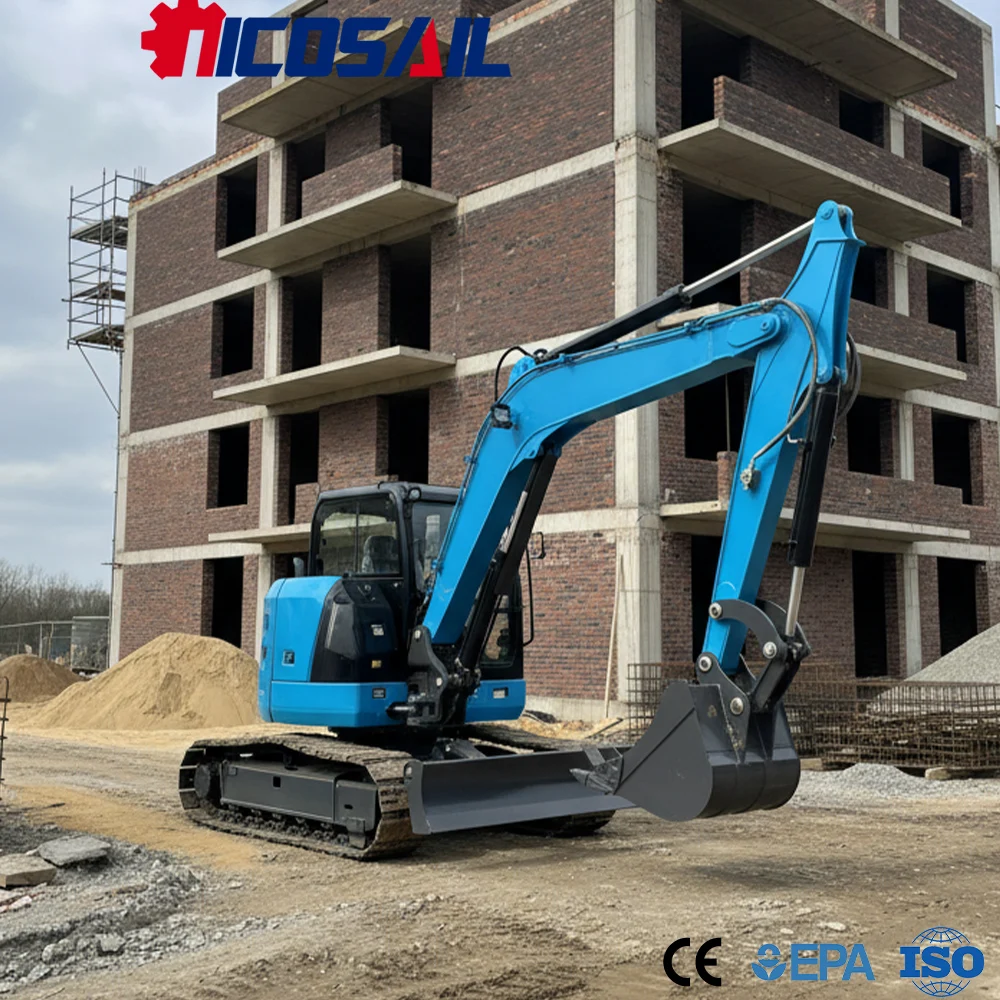 

Custom 6.5 Ton Excavator Euro 5 CE Efficient Digger for Building Work Field Jobs and Construction Use