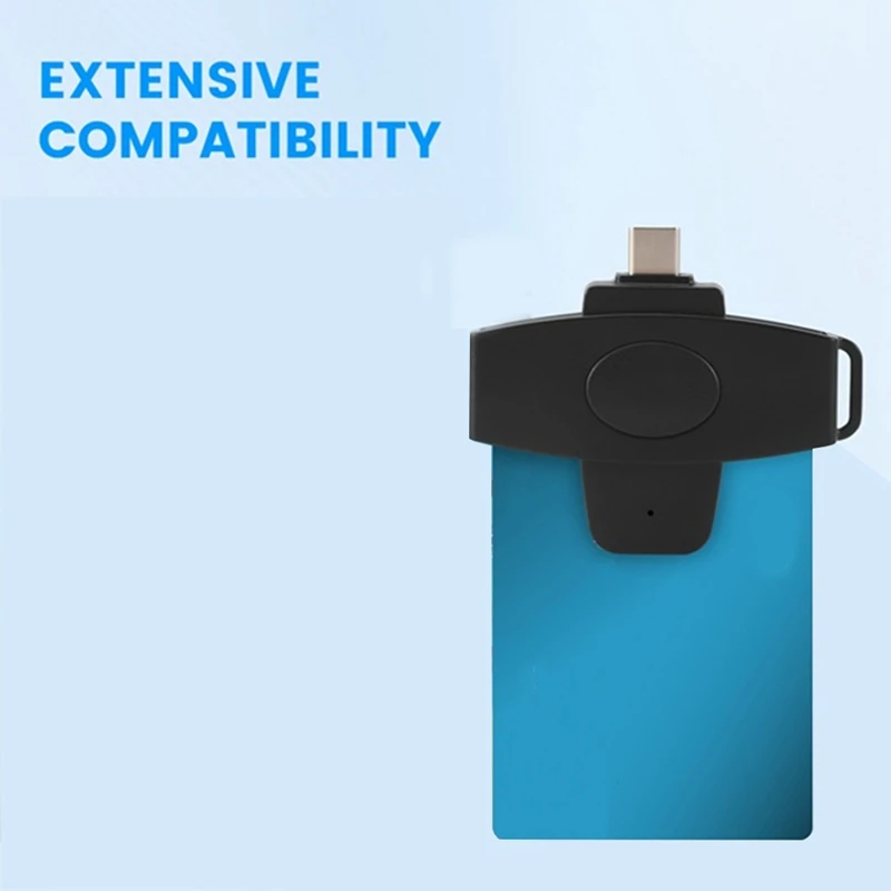 CSCR3 Type-C Smart CAC Card Reader Bank Tax Declaration SIM Card/IC Card ID Card Reader