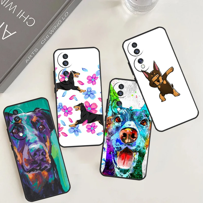 Doberman Pinscher Dog Case For Honor X9b X8b X7 X8 X9 X6a X7a X8a X9a Cover For Honor Magic 5 6 Pro 50 70 90 Lite