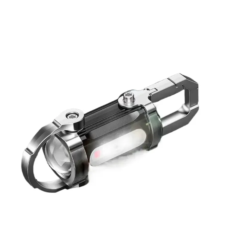 800LM EDC COB Work Light Torch Ultra-Bright Rechargeable Keychain Flashlight for Hiking Portable Mini Lantern for ABS Lamp