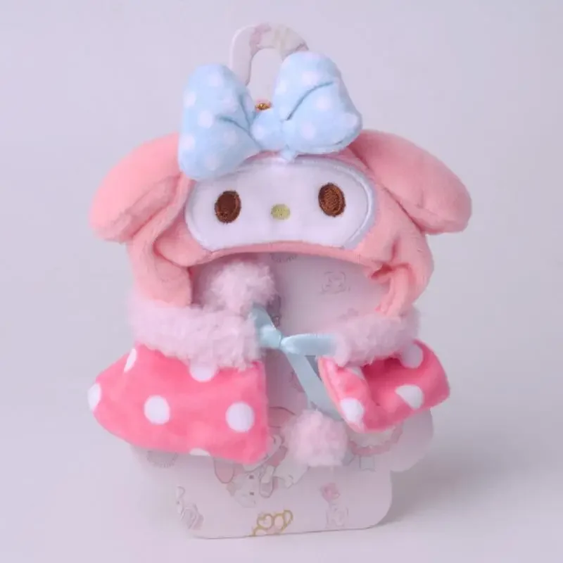 Jouet en peluche mignon Sanurgente Anime Series, Hello Kitty, Mymelody, Kuromi Cinnamoroll, Pom Pom Purin, Cape de beurre, Vêtements Kawaii, Cadeau pour bébé