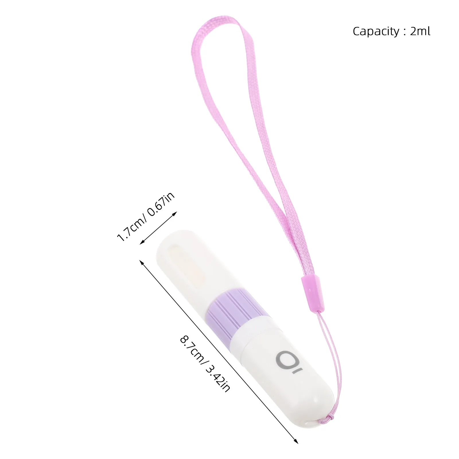 3Pcs 2Ml Plastic Nasal Breath Stick Refillable Essential Oil Applicator Roll Perfume Bottle Clear Window Travel view 2