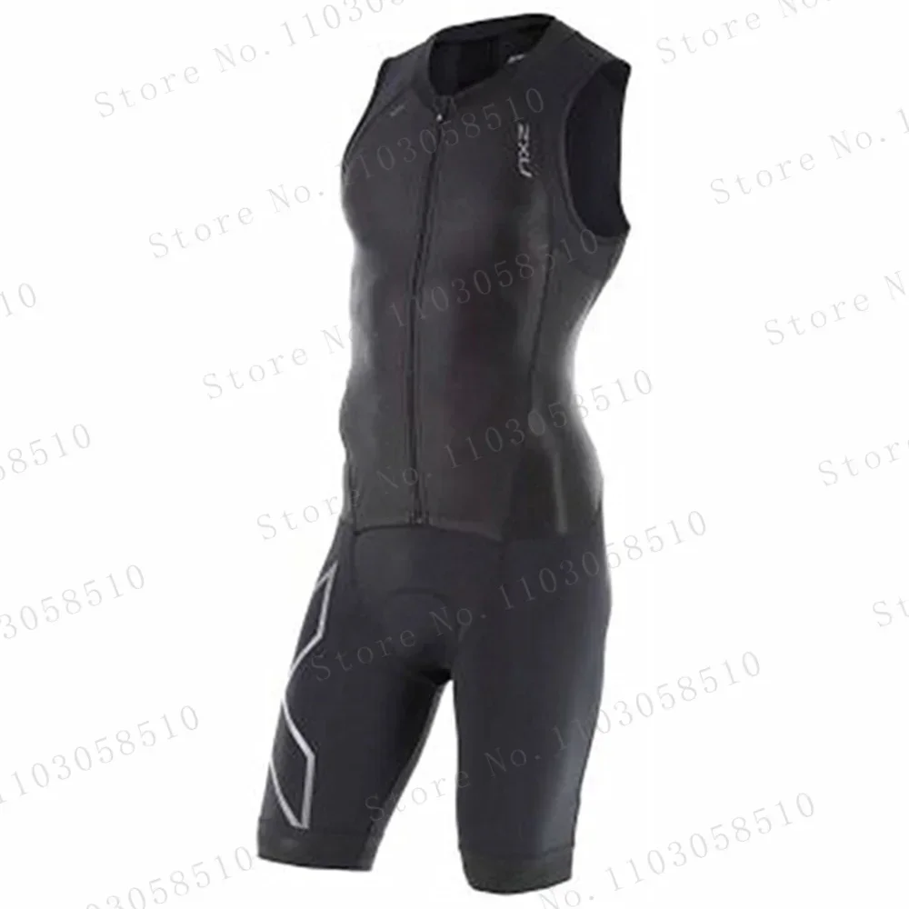 Zxu Trisuit Triathlon Men Triathlon Clothes sleeveless Cycling Skinsuits Jumpsuit Kits Summer Triathlon Suit men Cycling Jerseys view 4