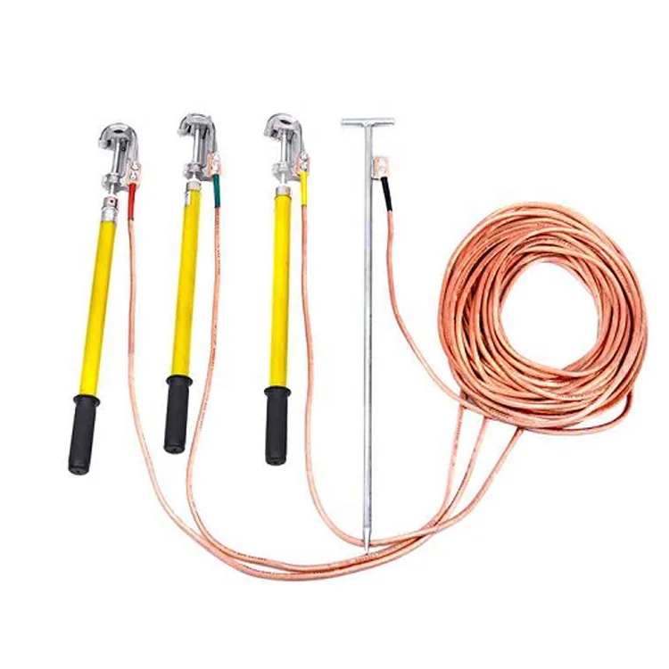 

Grounding Clamp Earthing Wire High Voltage Power Electric Ground Rod Testing Equipment