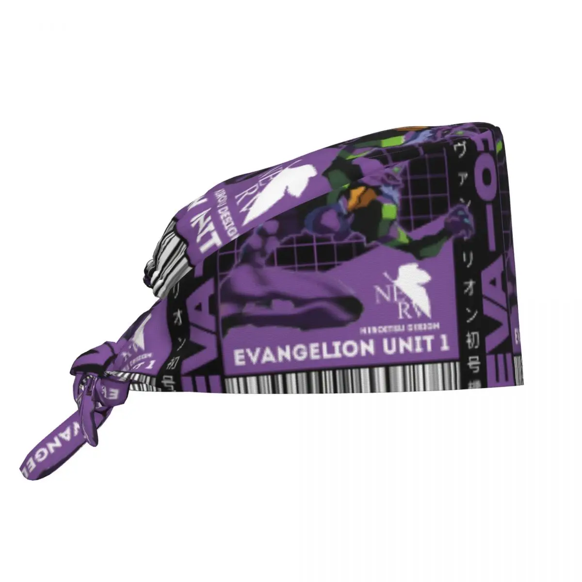 

Adjustable E-Evangelions Working Hat Women Mecha Style Doomsday Animation Scrub Caps Scrub Nursing Doctor Surgeon Cap for Nurse