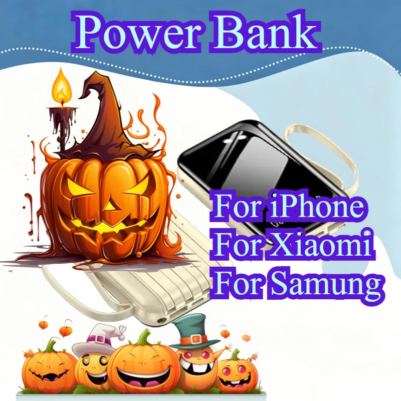10W 10000mAh Portable Power Bank Fast Charging For iPhone For Xiaomi For Samsung With USB Type C / Lightning / Micro USB